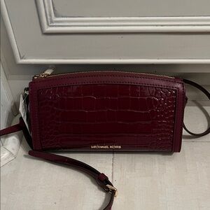 Michael Kors croc crossbody bag